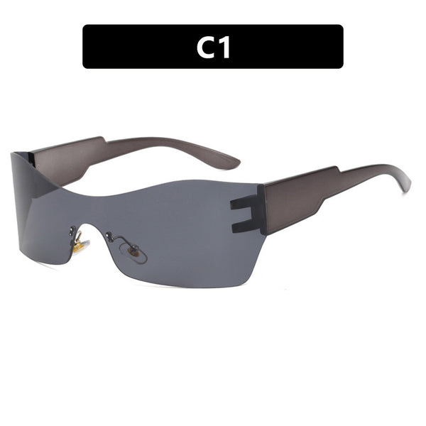 Large Frameless Sunglasses