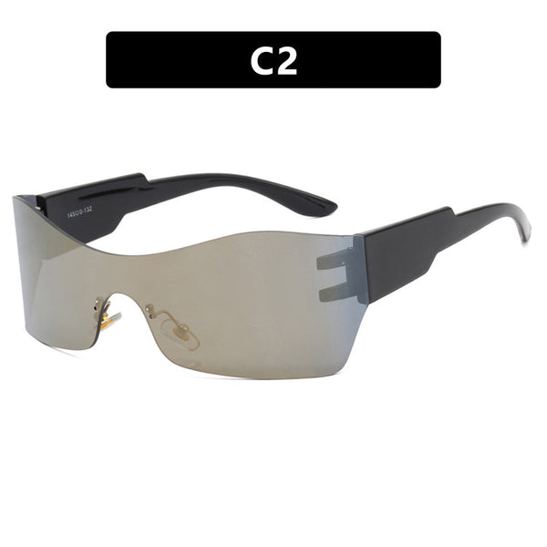Large Frameless Sunglasses