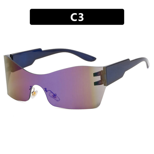Large Frameless Sunglasses