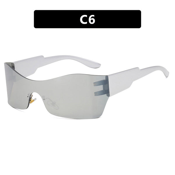 Large Frameless Sunglasses