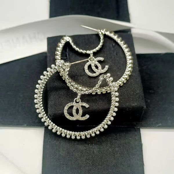 CC Hoop Earrings