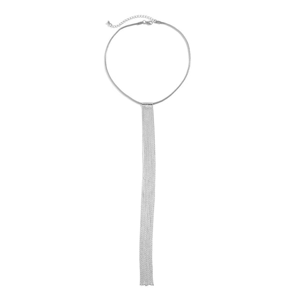 Long Woven Clavicle Necklace JS05607