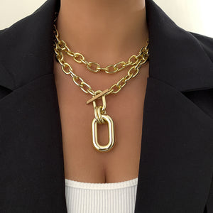 Multi Layer Chunky Necklace JS02806