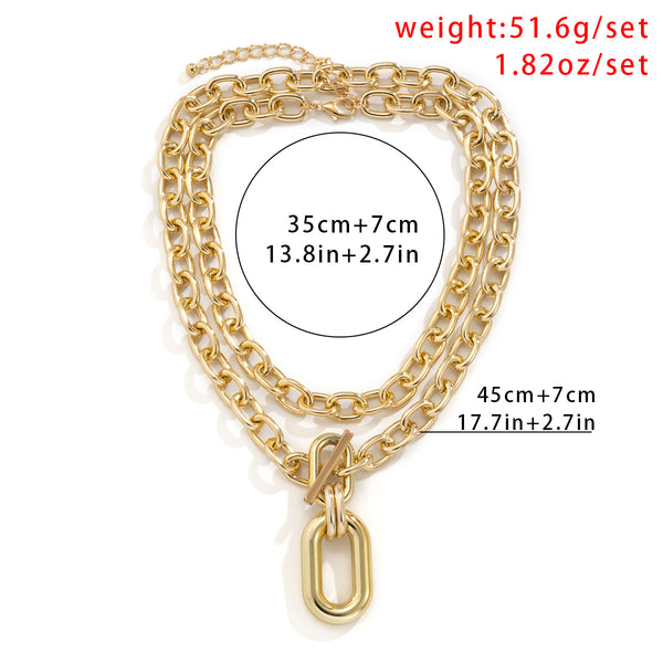Multi Layer Chunky Necklace JS02806
