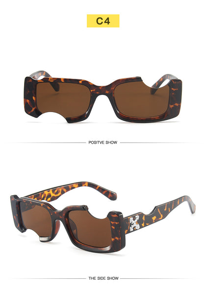 Notch Square Small Frame Sunglasses 17339