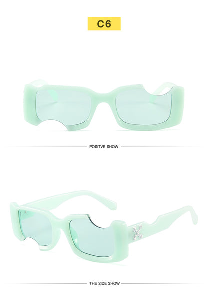 Notch Square Small Frame Sunglasses 17339
