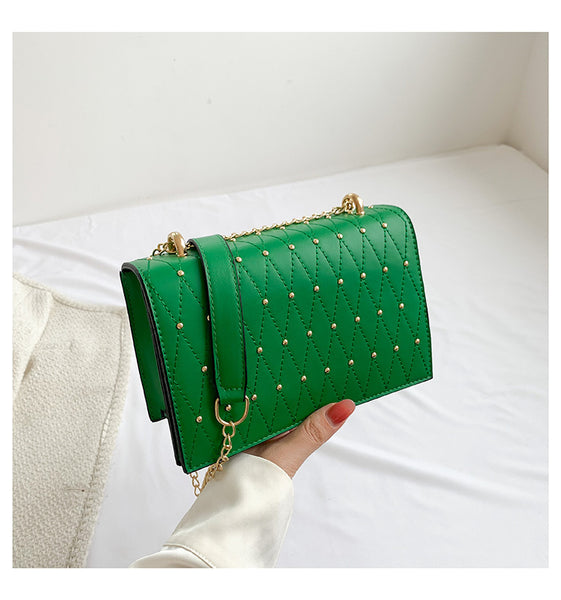 Square Sidebag With Studs