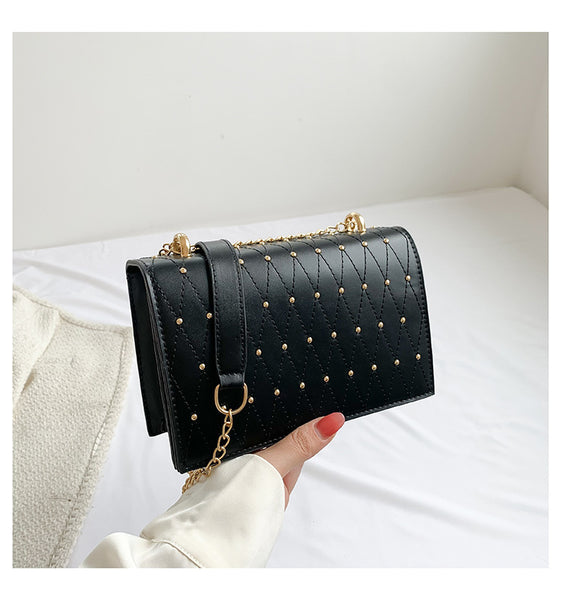 Square Sidebag With Studs