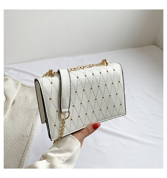 Square Sidebag With Studs