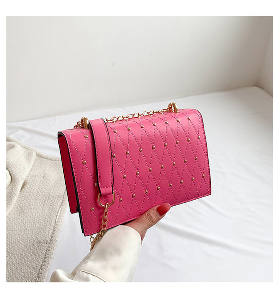 Square Sidebag With Studs