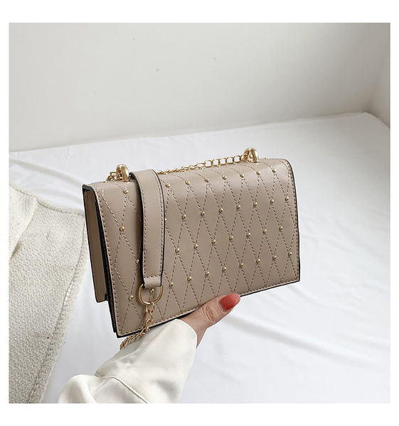 Square Sidebag With Studs
