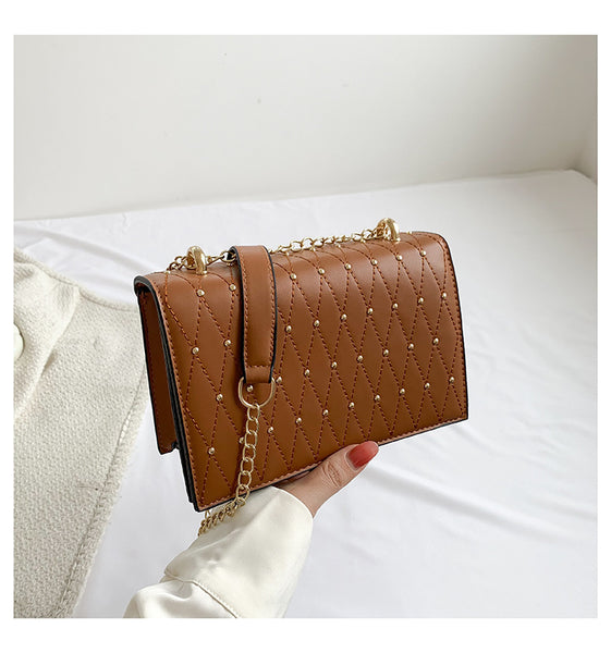 Square Sidebag With Studs