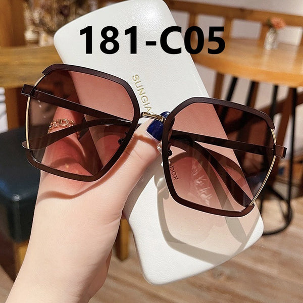 Metal Big Frame Trendy Sunglasses