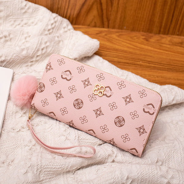 Wrist Strap Pom Pom Wallets AL71081