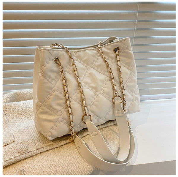 Quilted Chain Strap Handbag 763