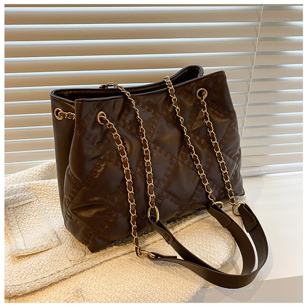 Quilted Chain Strap Handbag 763