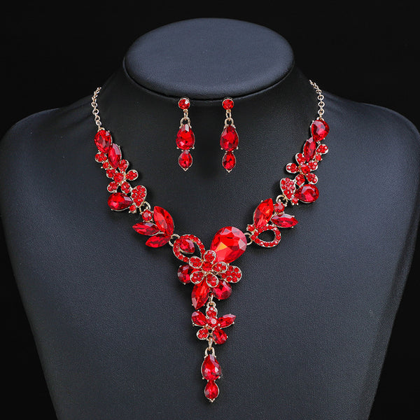 Luxury Diamante Necklace Set