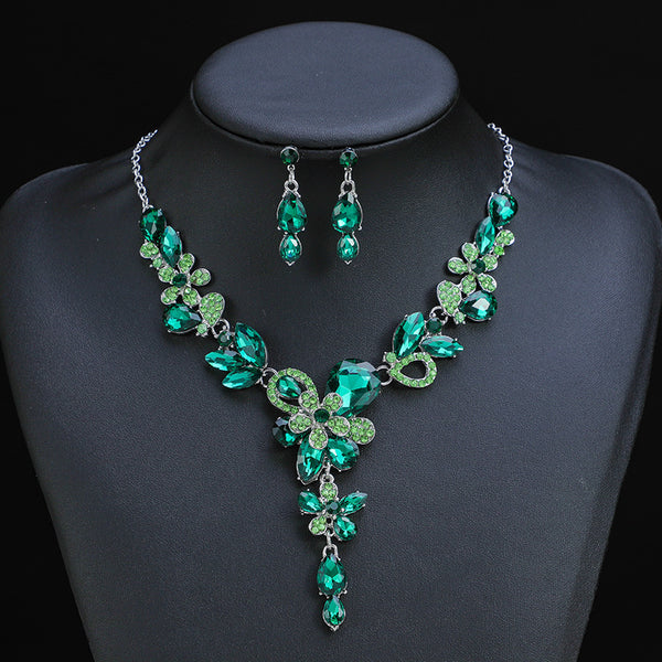 Luxury Diamante Necklace Set