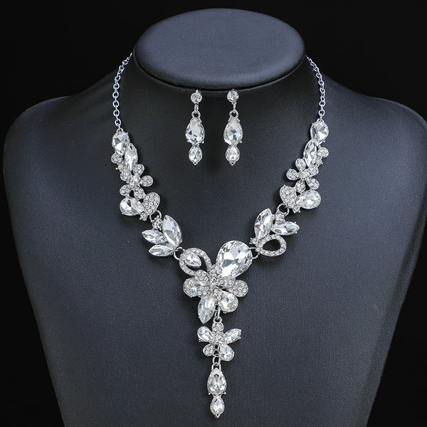 Luxury Diamante Necklace Set