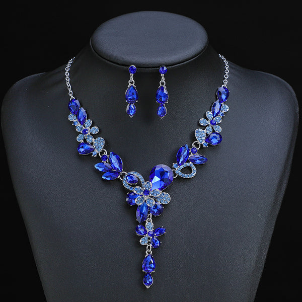 Luxury Diamante Necklace Set