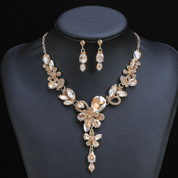 Luxury Diamante Necklace Set