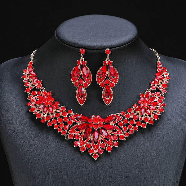 Luxury Diamante Necklace Set