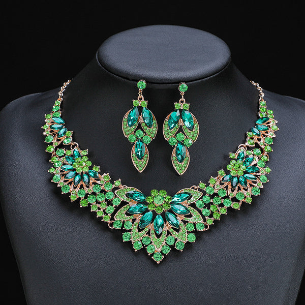 Luxury Diamante Necklace Set