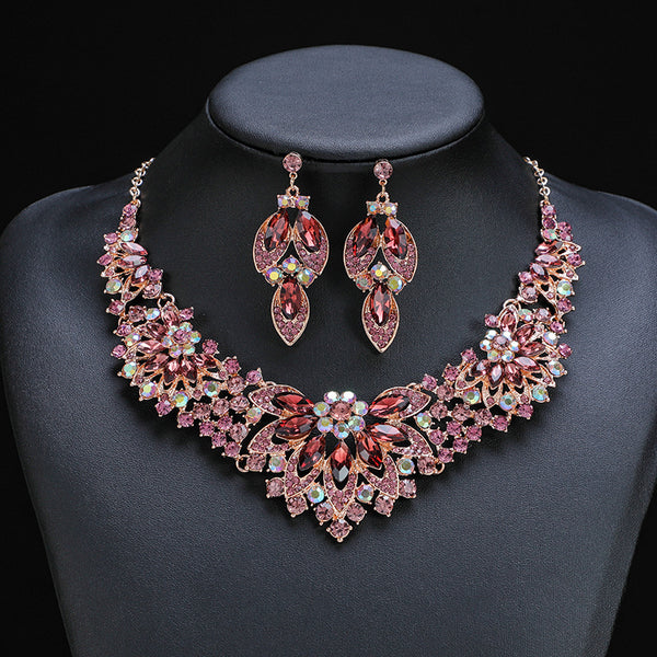 Luxury Diamante Necklace Set