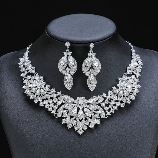 Luxury Diamante Necklace Set