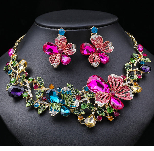Luxury Diamond Necklace Set