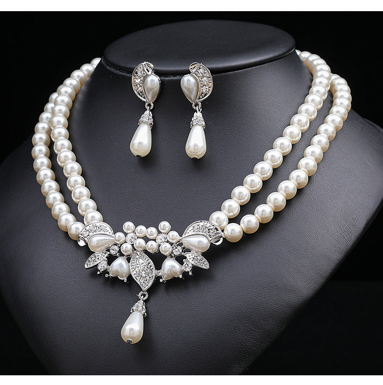 Luxury Pearl Necklace Set
