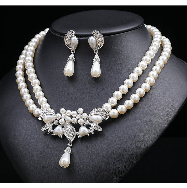 Luxury Pearl Necklace Set
