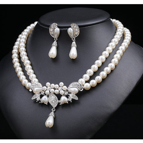 Luxury Pearl Necklace Set