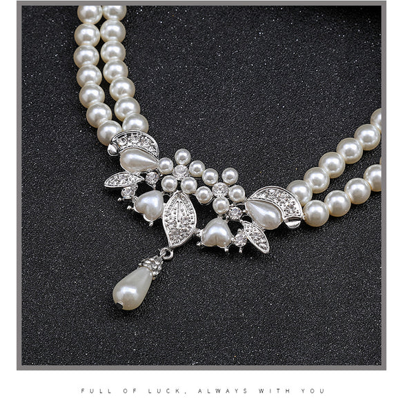 Luxury Pearl Necklace Set