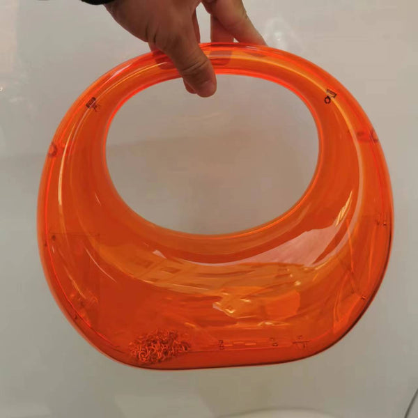 Acrylic Crescent Clip Clutch