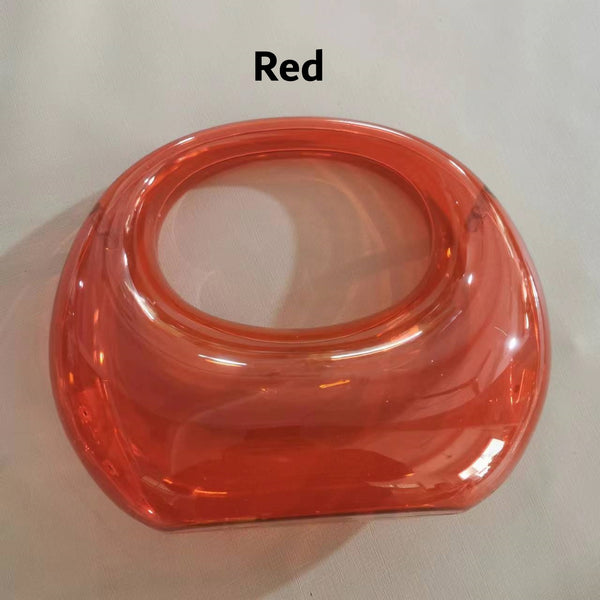 Acrylic Crescent Clip Clutch