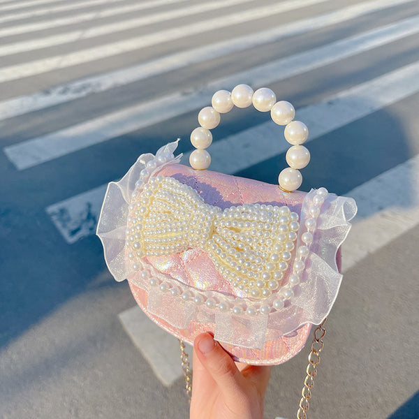 Pearl Bow Cute Sidebag