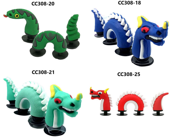 3D Animal 3 Parts Croc Charms