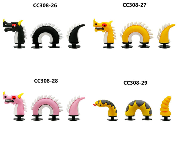 3D Animal 3 Parts Croc Charms