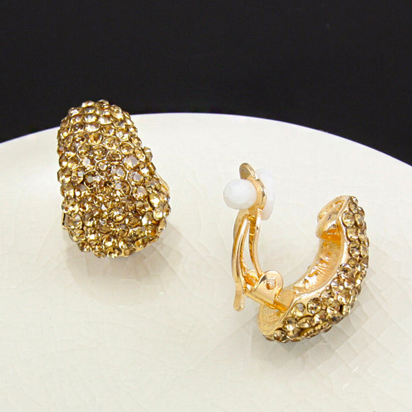 Retro Full Diamond Sparkling Ear Clip