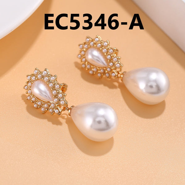 Baroque Pearl Clip Earrings