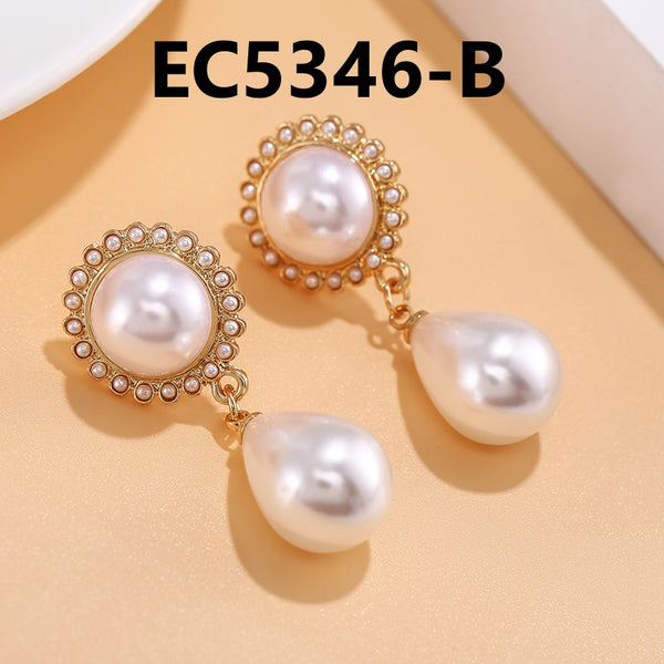 Baroque Pearl Clip Earrings