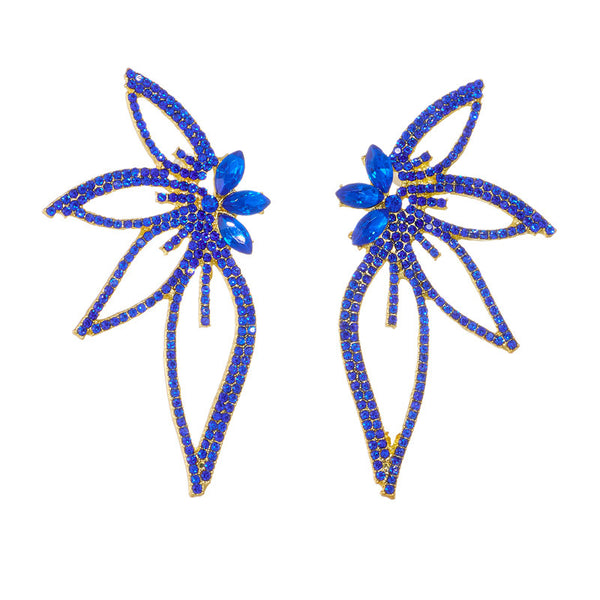 Large Butterfly Diamond Earrings