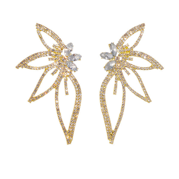 Large Butterfly Diamond Earrings