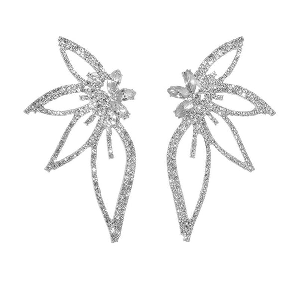 Large Butterfly Diamond Earrings