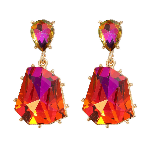 Diamond Stone Drop Earrings