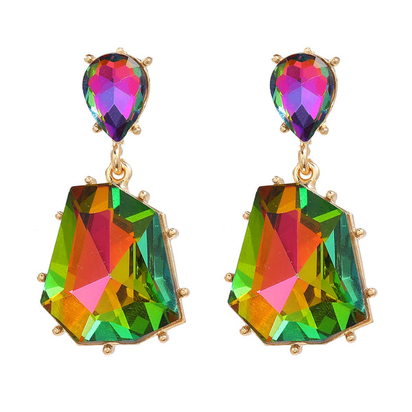 Diamond Stone Drop Earrings