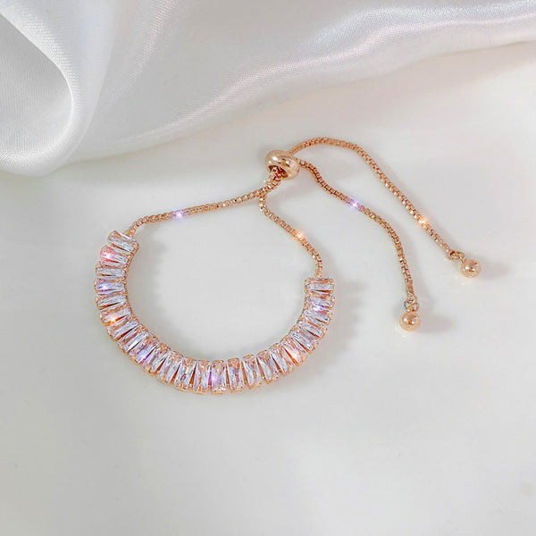 Square Zirconia Slider Bracelets