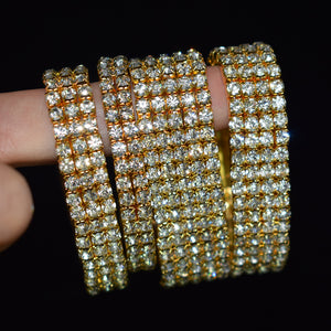 Elastic Diamante Bracelets