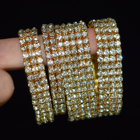Elastic Diamante Bracelets